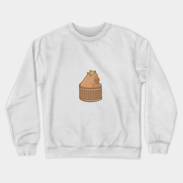 Coco the Capybara Bath Crewneck Sweatshirt by KatiaMart